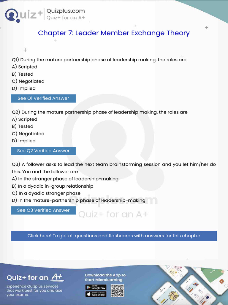 During The Mature Partnership Phase of Leadership Making The Roles Are ...