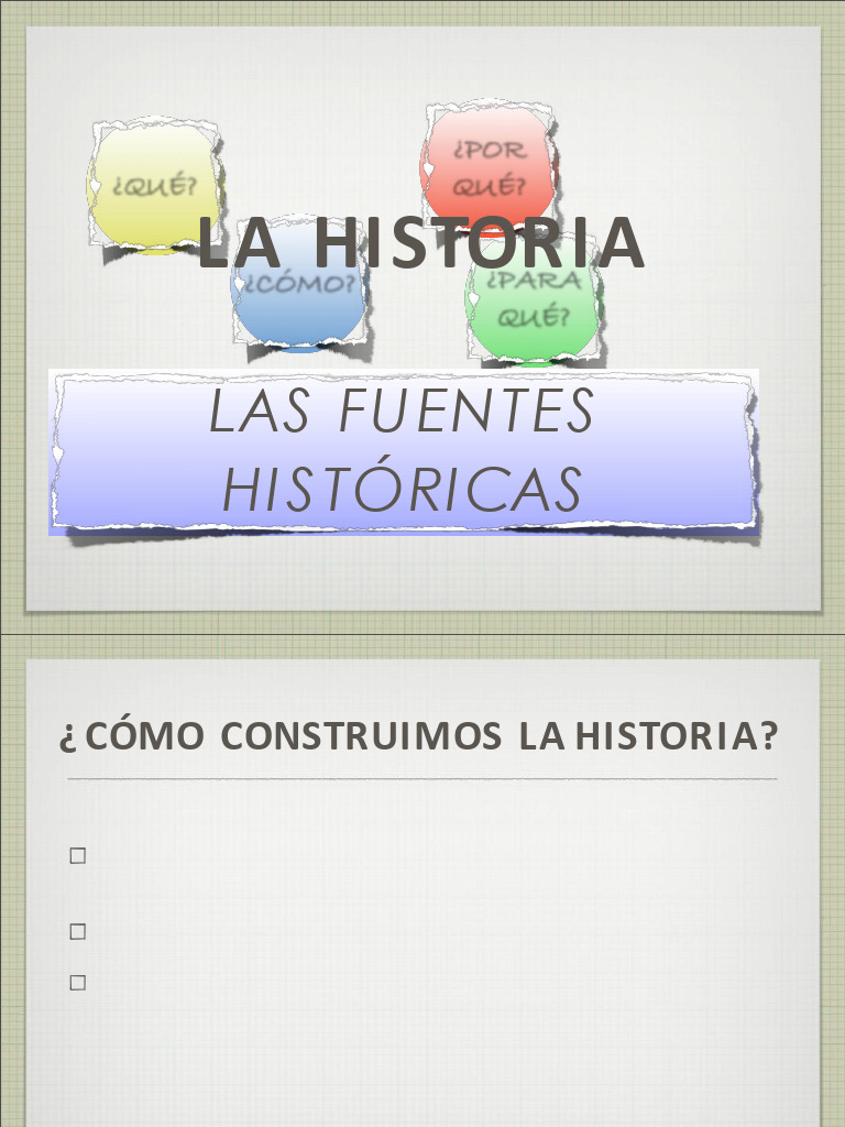Fuentes Historicas | PDF | Historiador | Historiografía