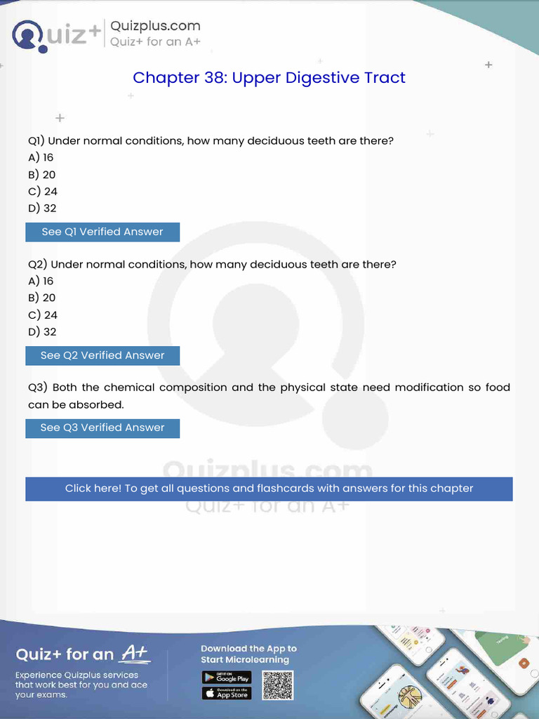 Under Normal Conditions How Many Deciduous Teeth Are There | PDF ...