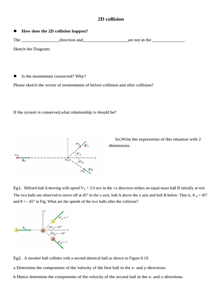 2D Collision | PDF