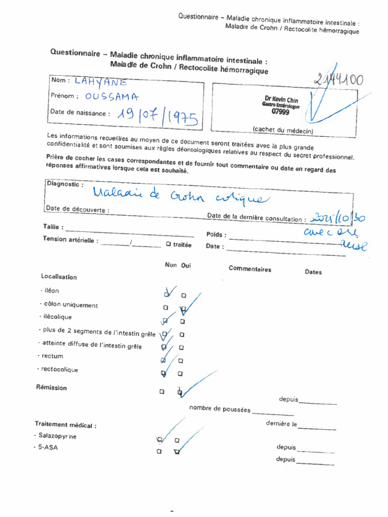 Oussama Crohn | PDF
