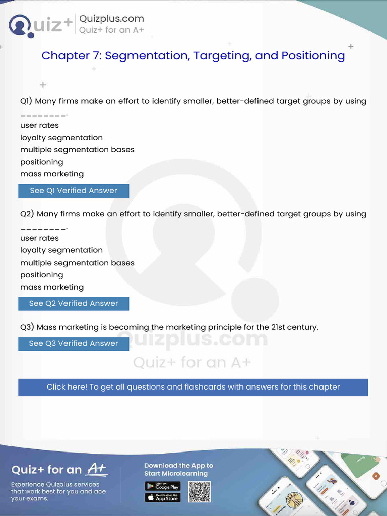Many Firms Make An Effort To Identify Smaller Betterdefined Target ...