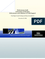MAXIMUS Child Support Performance Audit, NV, 2006