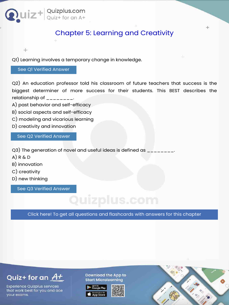 Learning Involves A Temporary Change in Knowledge | PDF | Leadership ...