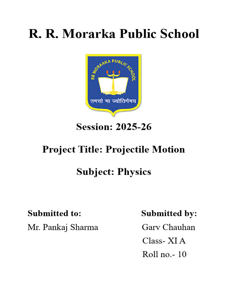 Garv Physics | PDF | Projectiles | Physical Quantities
