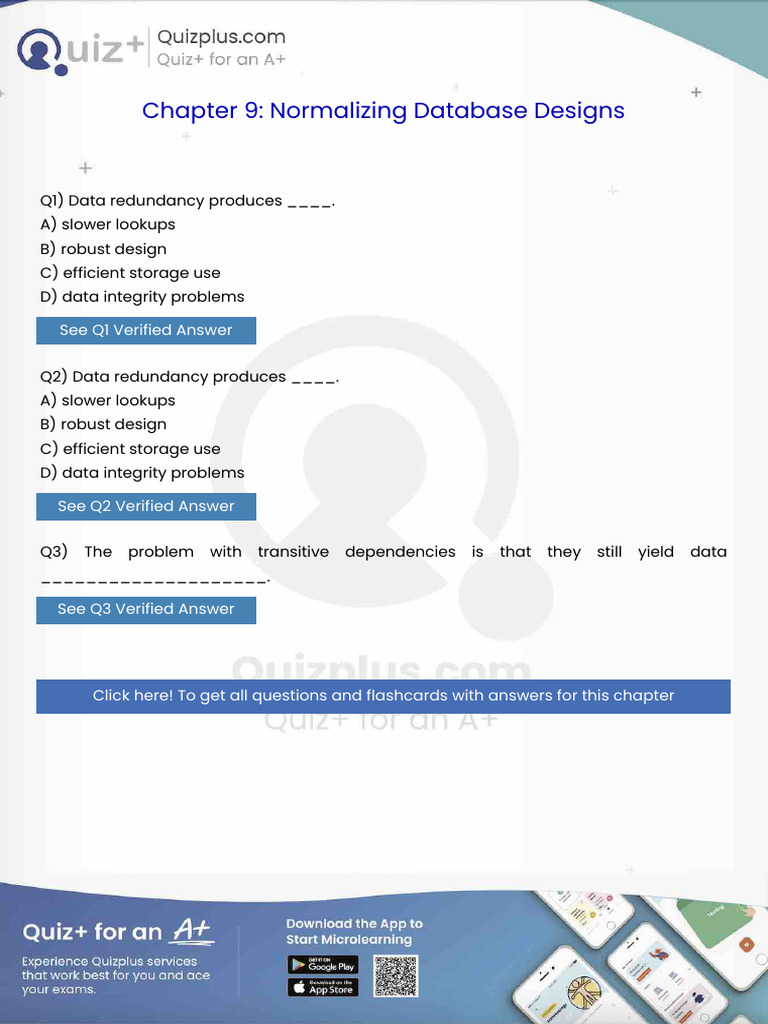 Data Redundancy Produces | PDF | Databases | Database Transaction