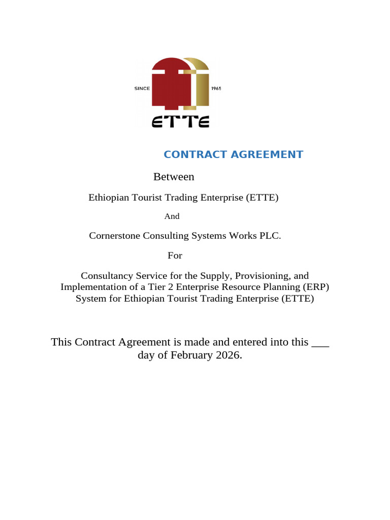 Draft ERP Contract | PDF | Bankruptcy | Assignment (Law)