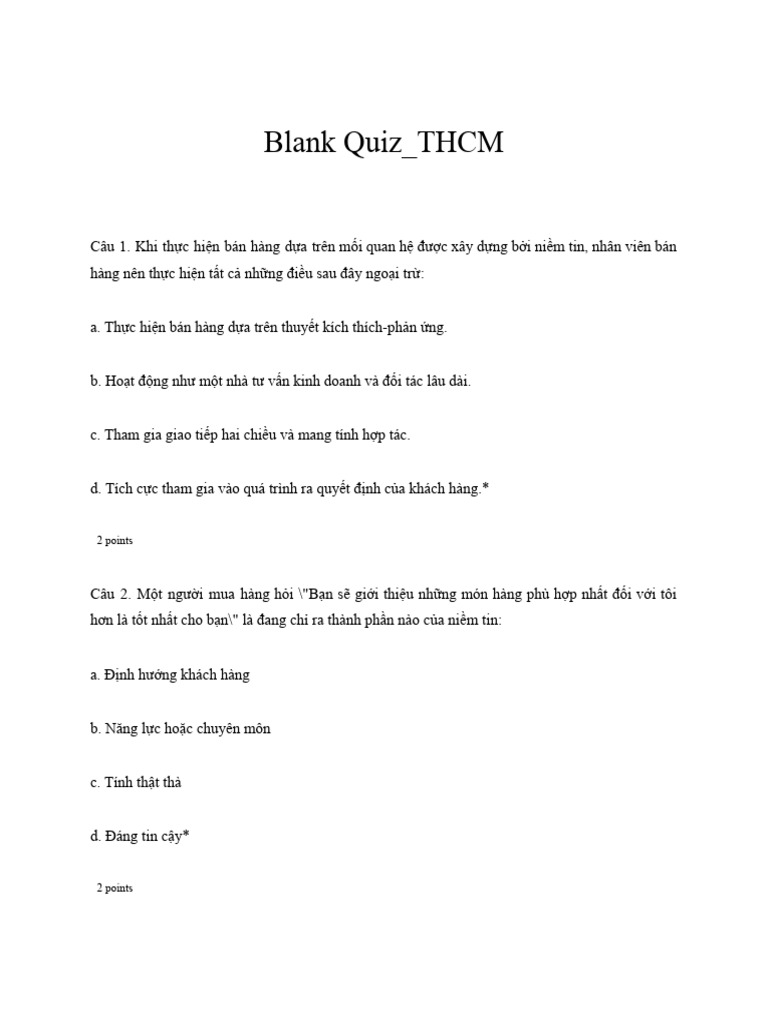 (Vie) THCM | PDF