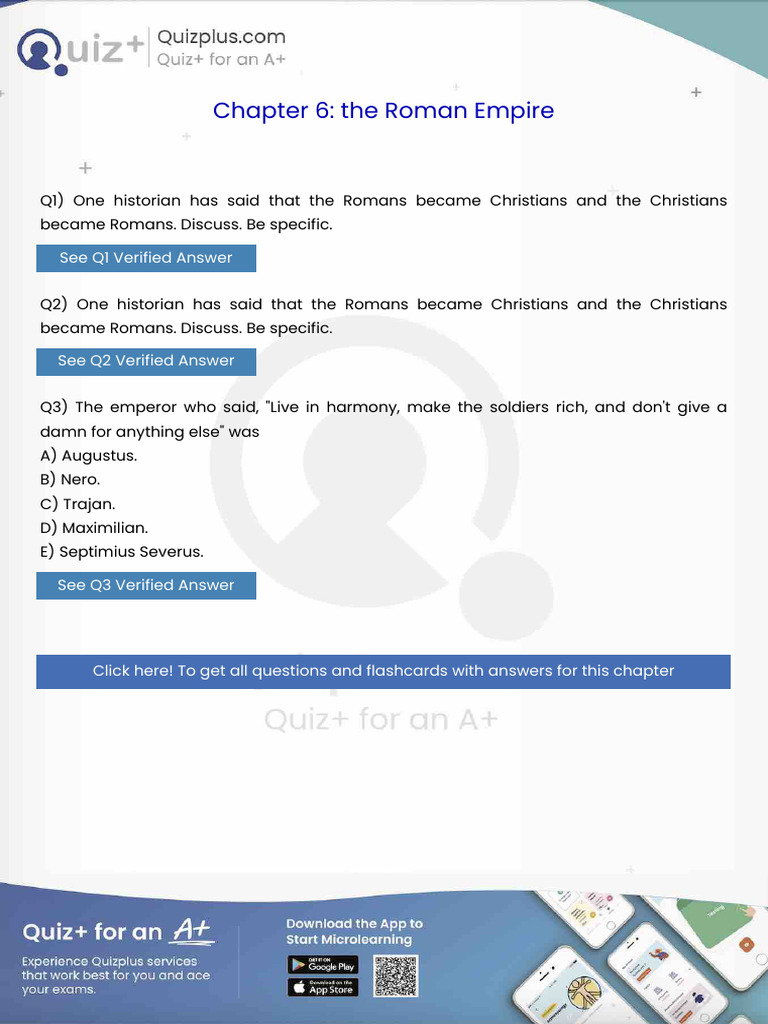 One Historian Has Said That The Romans Became Christians and The ...