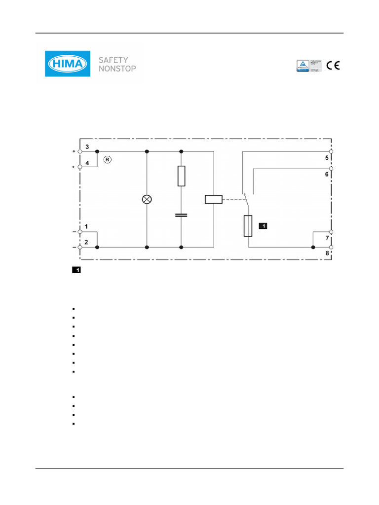 H4116 Hima Relay in Terminal Housing | PDF | Relay | Electronics