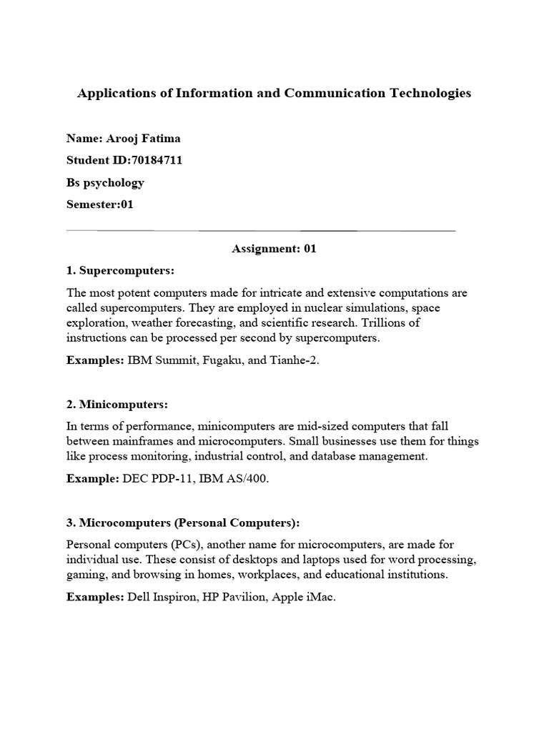 A I DC Assignment 01 | PDF