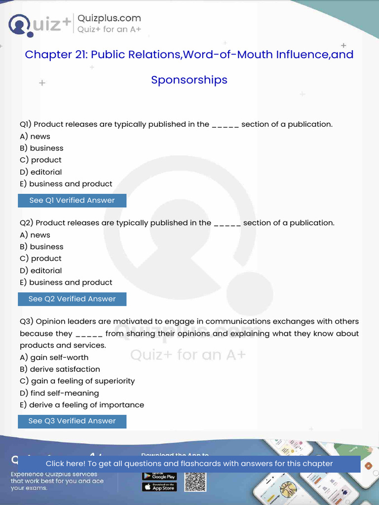 Product Releases Are Typically Published in The Section of A ...