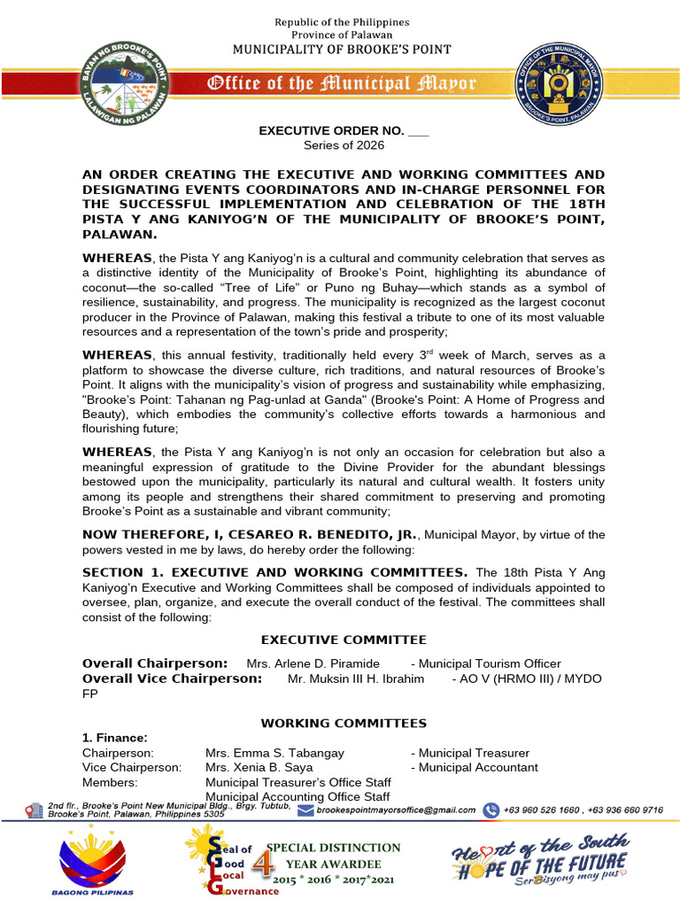 New Executive Order 18th Pyk | PDF