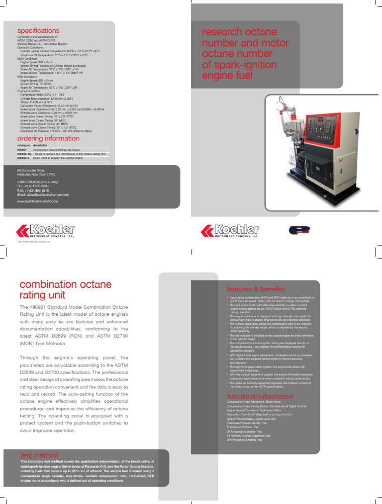 K90901 - Combination Octane Rating Engine - Petrolabindo | PDF ...