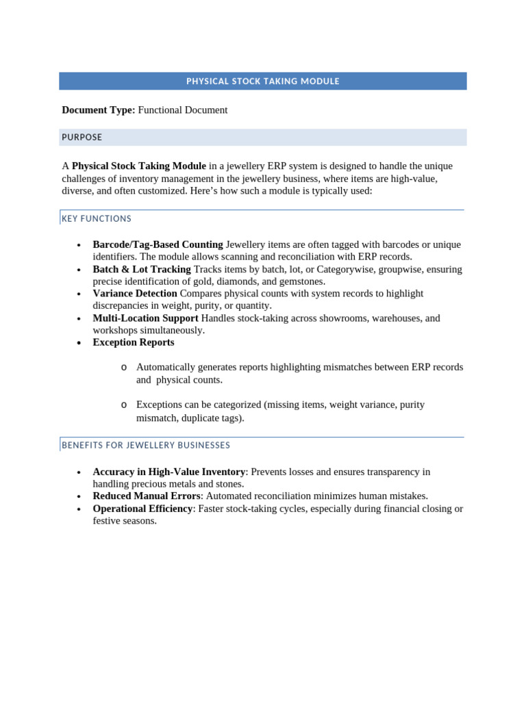 Latest Physical Stock Taking Document | PDF | Barcode | Menu (Computing)