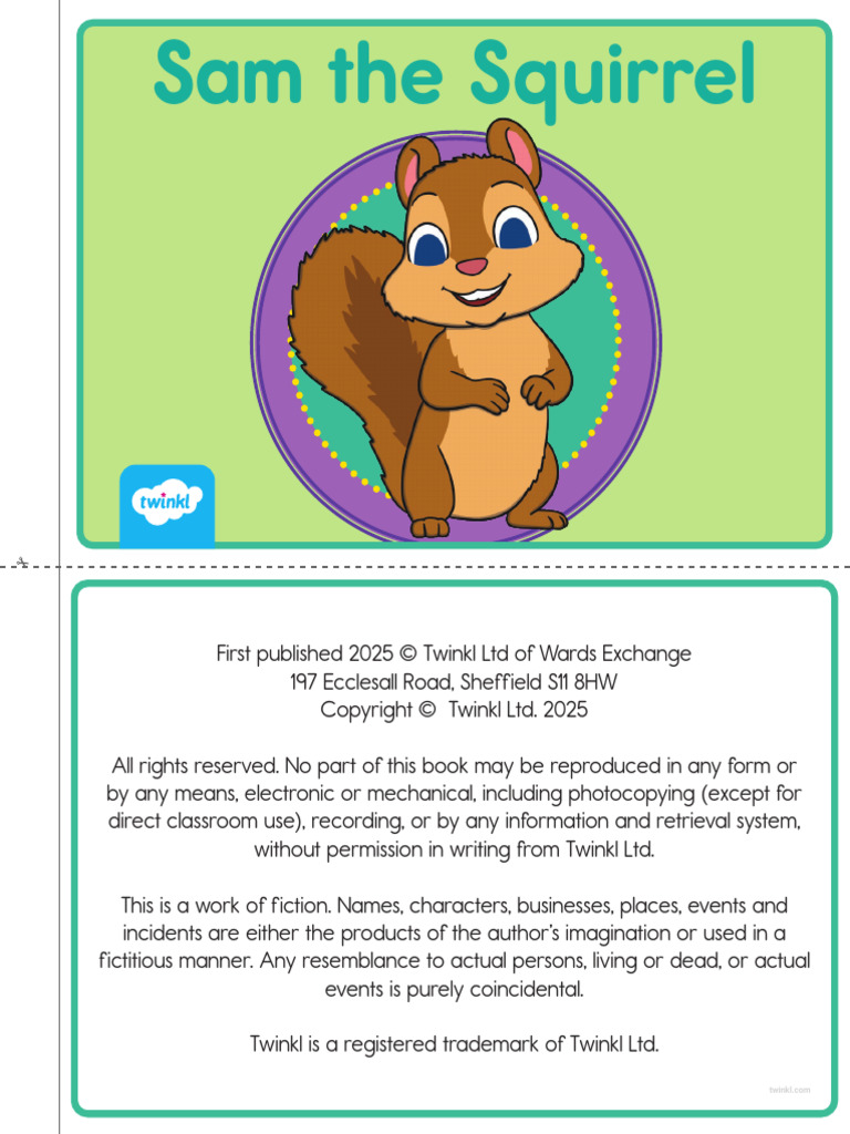 Color Sam The Squirrel | PDF
