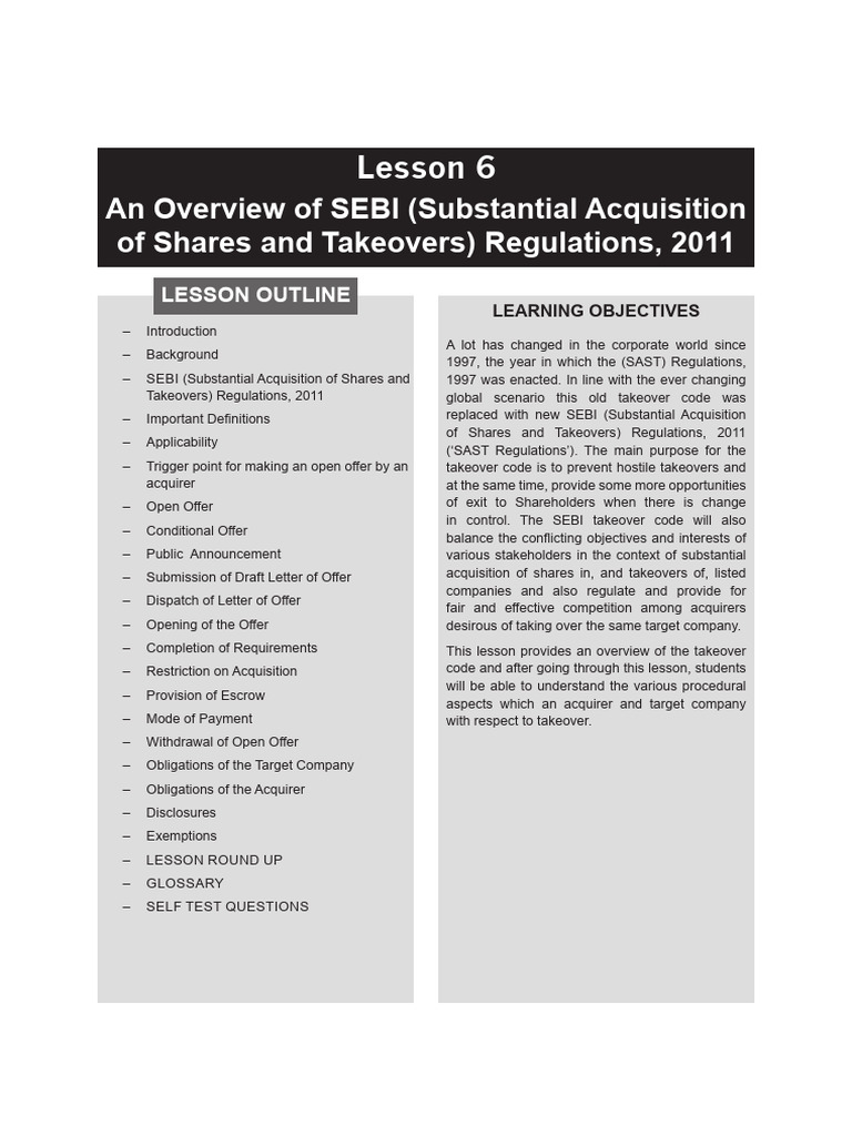 SEBI Law | PDF