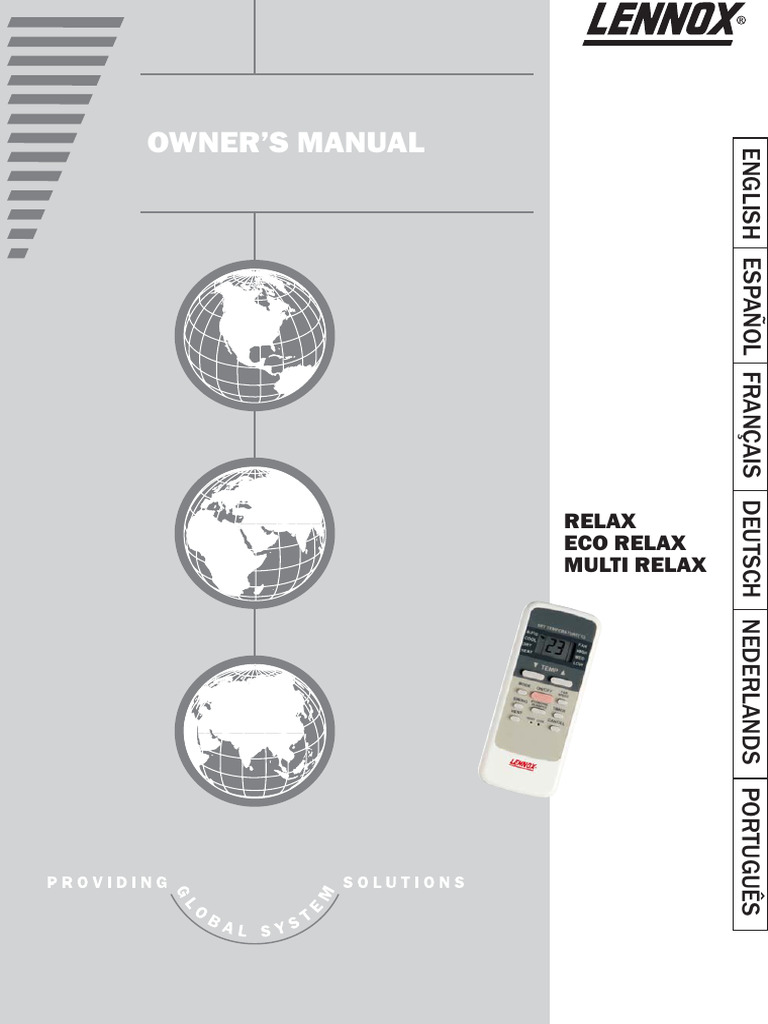 Owner S Manual: Relax Eco Relax Multi Relax | PDF | Air Conditioning ...