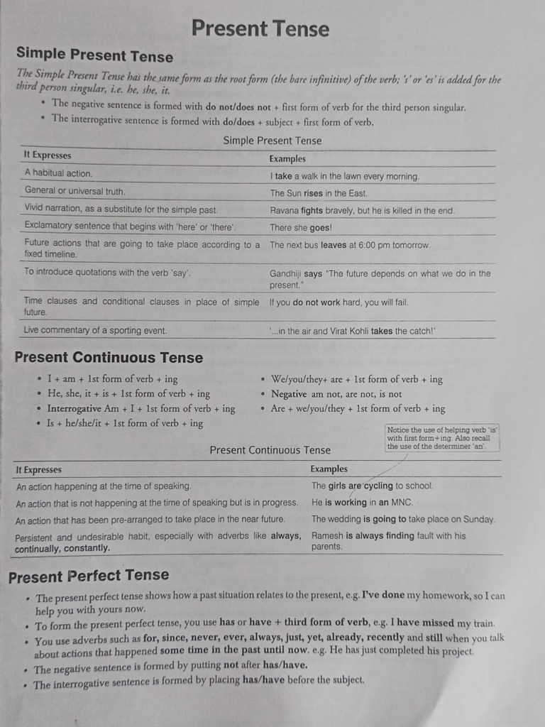 Tenses 3 | PDF