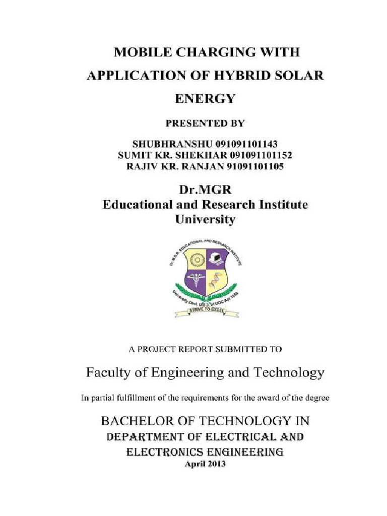 Hybrid Solar Energy | PDF