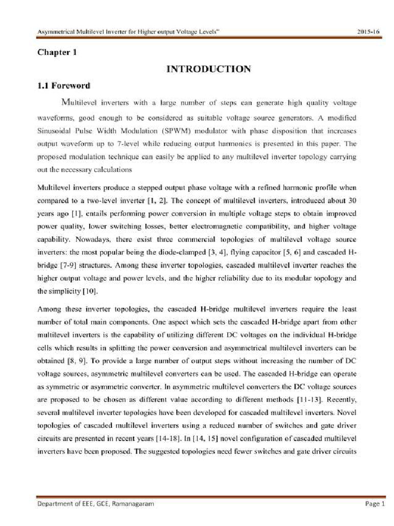 Multi Level Inverter Rectifier Based | PDF