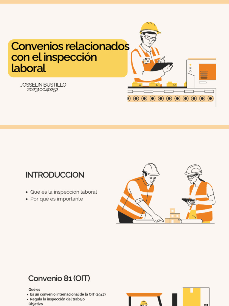 Convenios Relacionados Con El Inspección Laboral | PDF