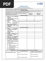 CAMS MF-Nomination Form | PDF