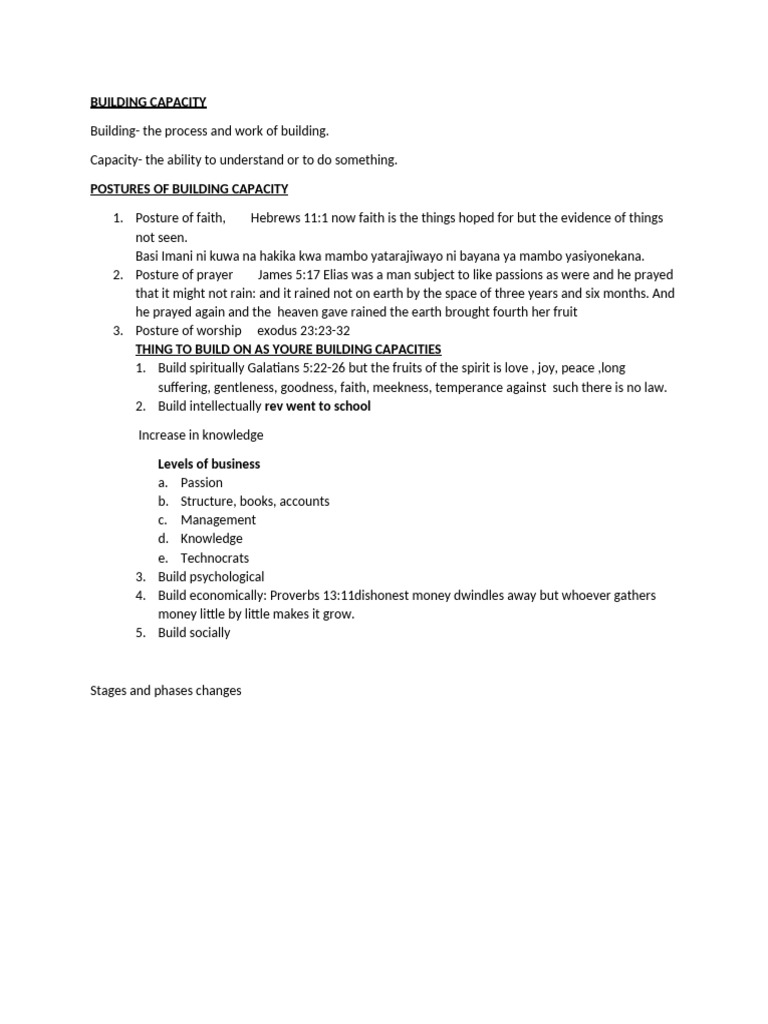Building Capacity | PDF