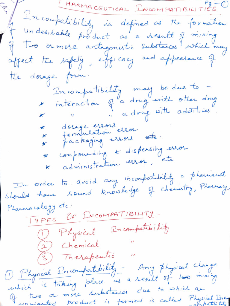 Pharmaceutical Notes | PDF