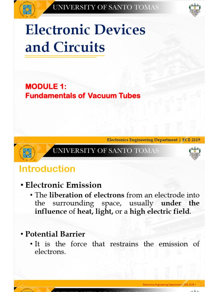 Module 1 Part 2 - Fundamentals of Vacuum Tubes v2 | PDF | Vacuum Tube ...