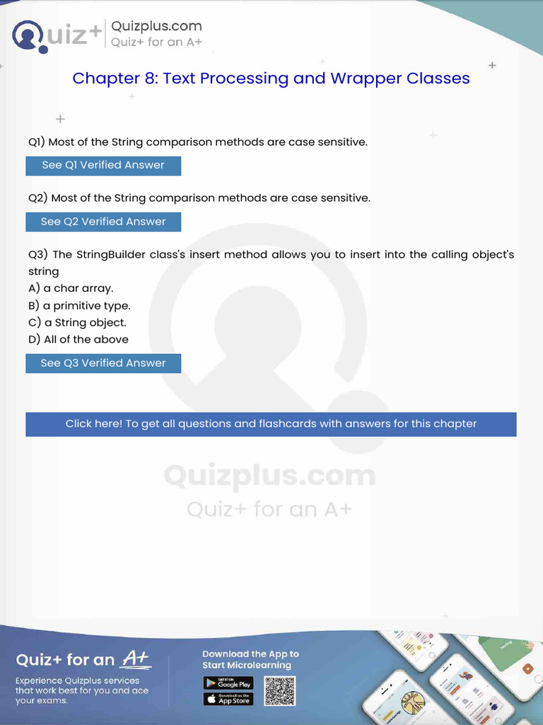 Most of The String Comparison Methods Are Case Sensitive | PDF ...