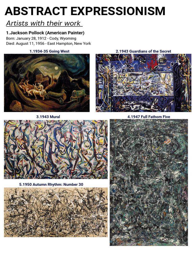 Abstract Expressionism | PDF