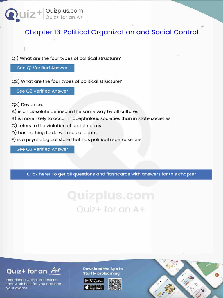 What Are The Four Types of Political Structure | PDF | Society | Social ...