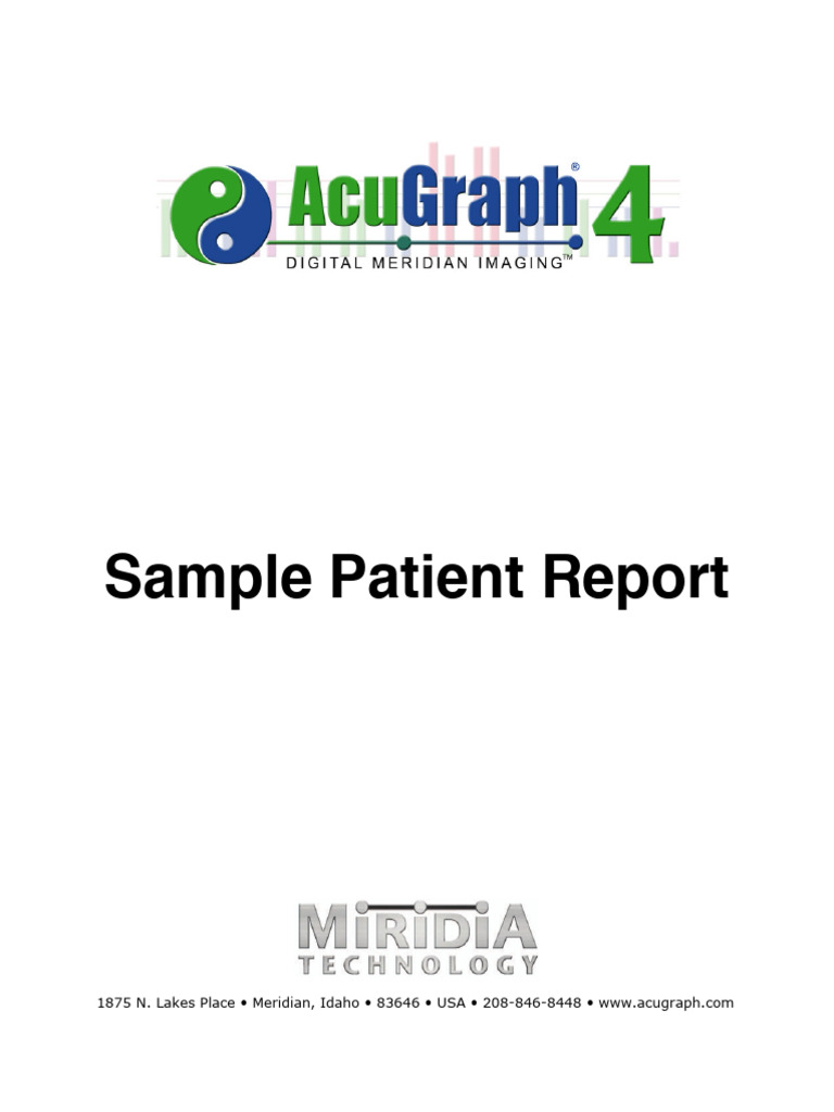 Acu Graph Patient Report | PDF | Traditional Chinese Medicine | Arm