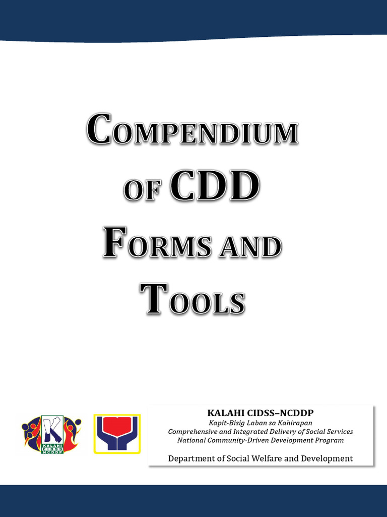 Annex D - Compendium of CDD Forms and Tools | PDF