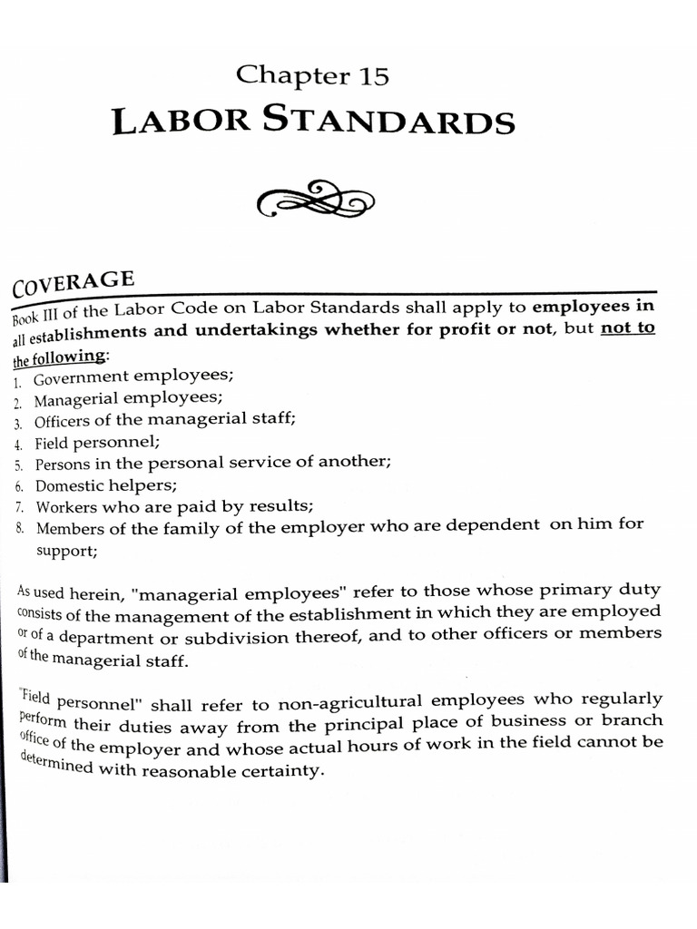 Labor Standards | PDF