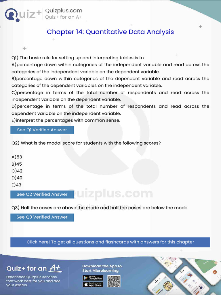 The Basic Rule For Setting Up and Interpreting Tables Is To | PDF ...