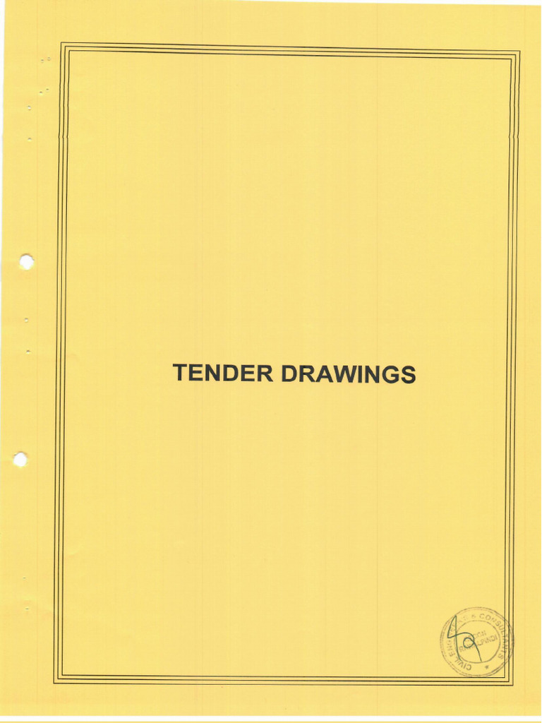 Tender Drawings | PDF