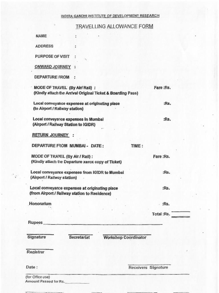 TA Form | PDF
