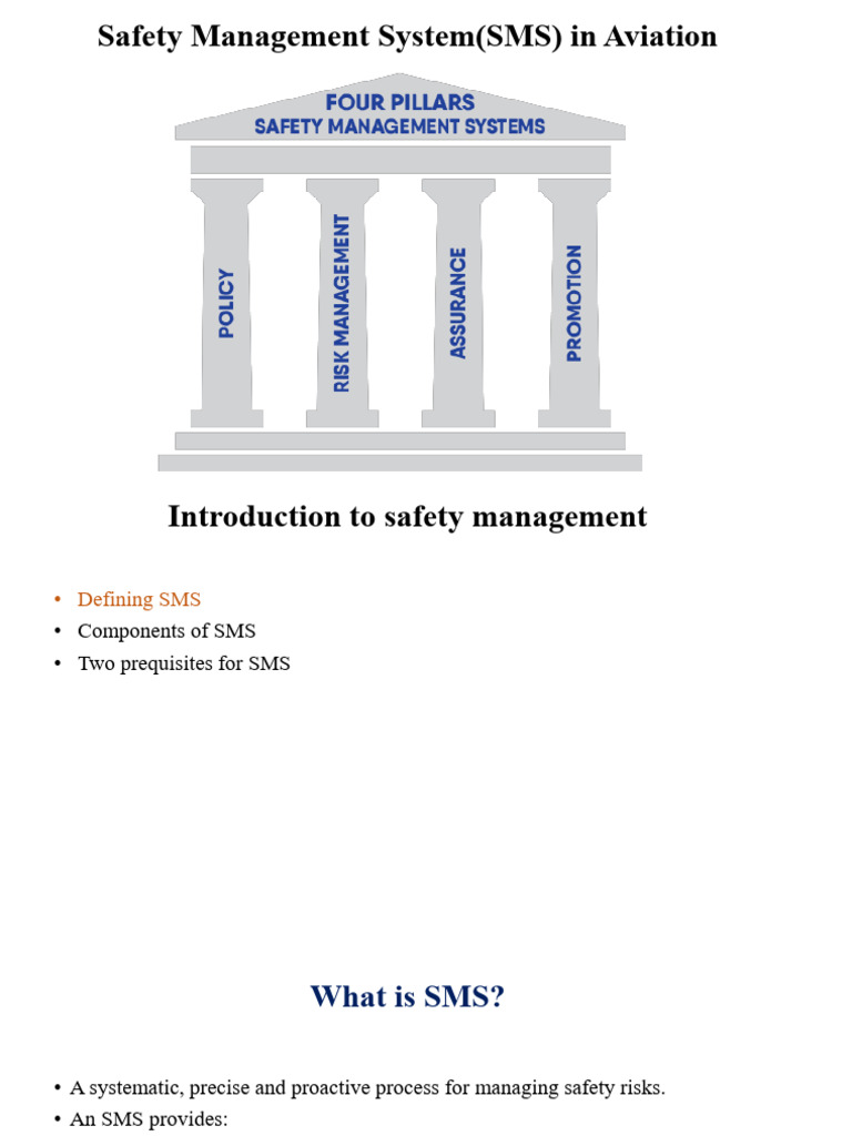 Lecture 4 Introduction To SMS in Aviation | PDF | Safety ...