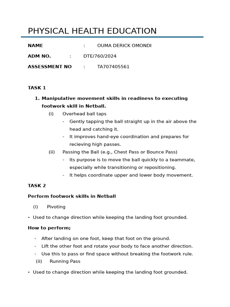 Physical Health Eduation | PDF