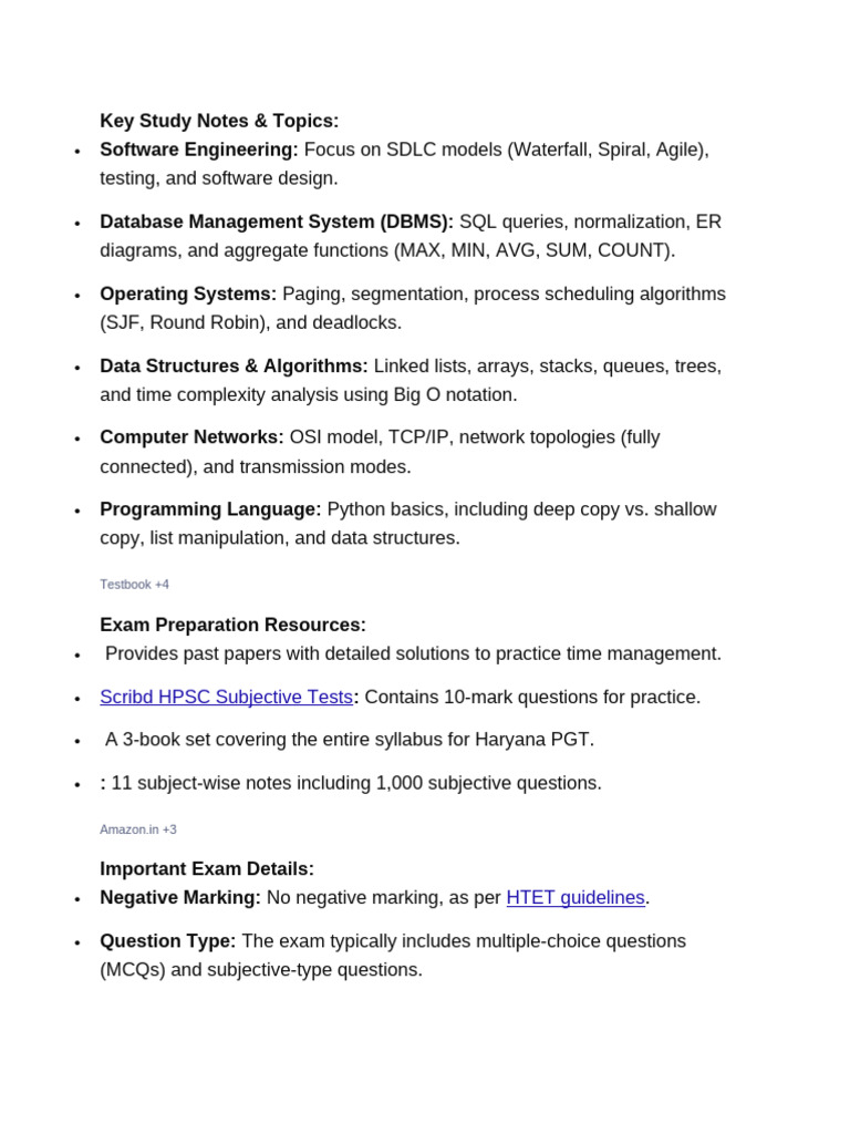 Key Study Notes | PDF