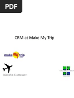 CRM at Make My Trip