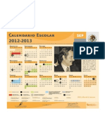 Calendario escolar 2012-2013