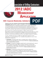 2012 Membership Application English Form