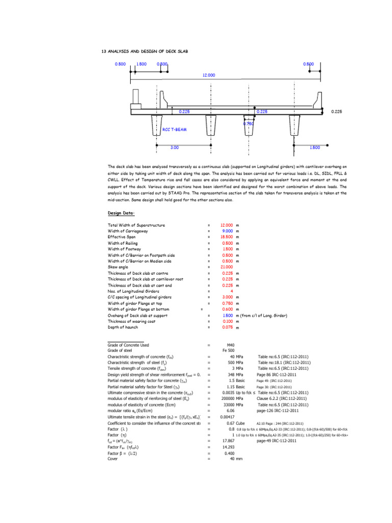 3 Analysis and Design of Deck Slab | PDF | Strength Of Materials ...