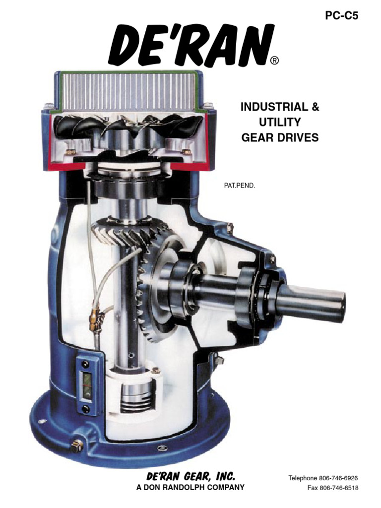 DeRan Right Angle Gear Drive | PDF | Gear | Horsepower