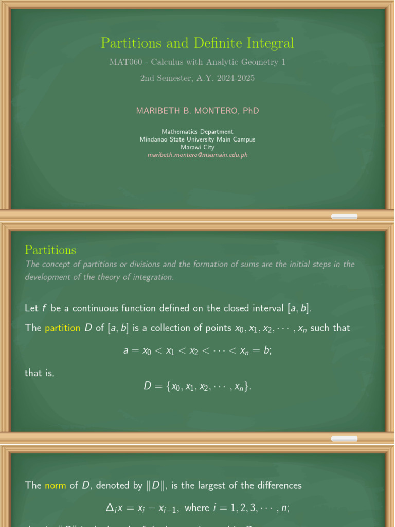 4.1 The Definite Integral | PDF | Integral | Calculus