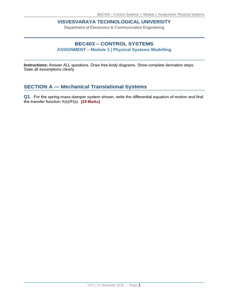 BEC403 Assignment With Diagrams | PDF | Electromagnetism | Computer ...