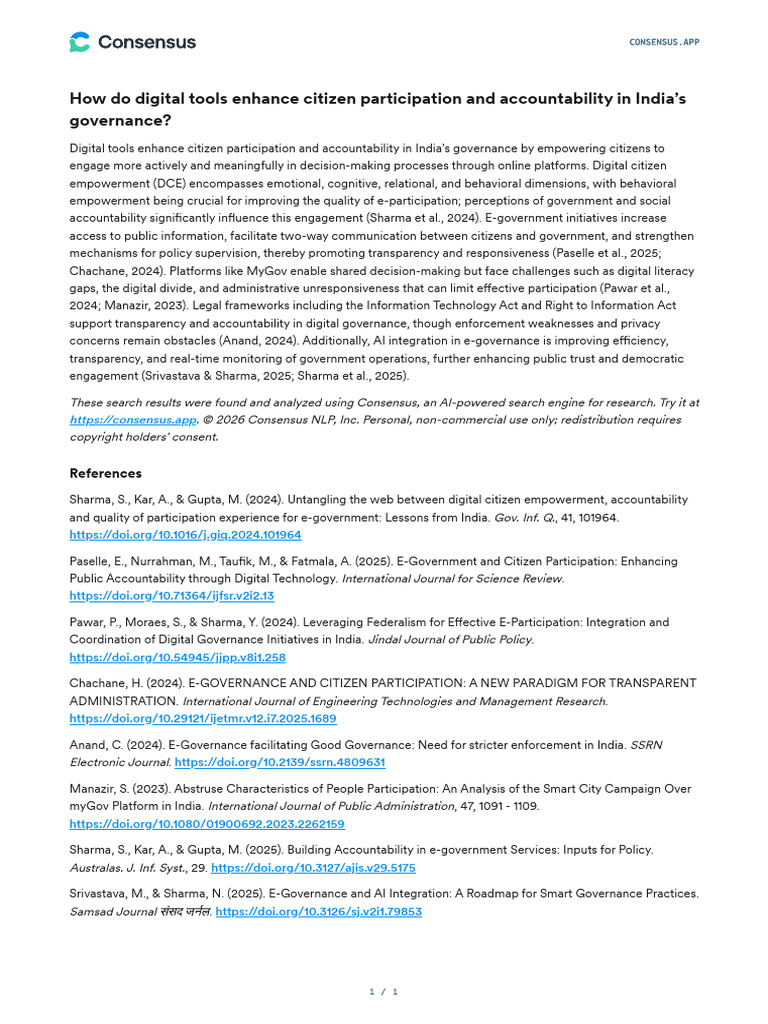 How Do Digital Tools Enhance Citizen Participation | PDF | Public ...